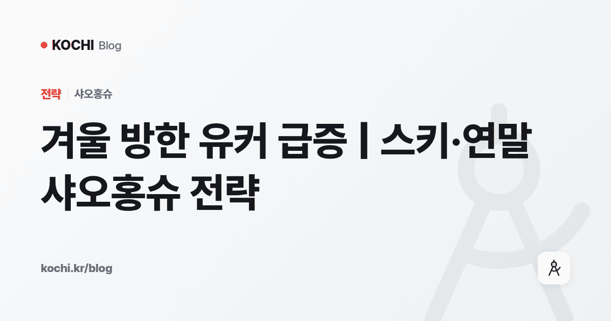 겨울 방한 유커 급증 | 스키·연말 샤오홍슈 전략