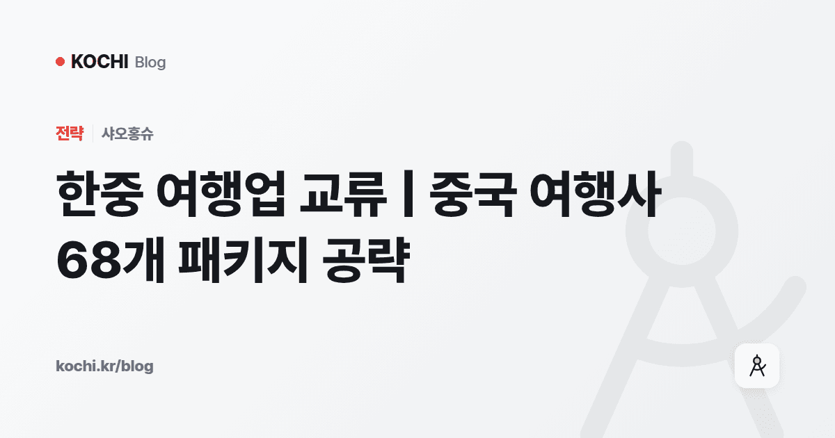한중 여행업 교류 | 중국 여행사 68개 패키지 공략