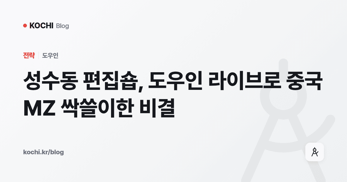 성수동 편집숍, 도우인 라이브로 중국 MZ 싹쓸이한 비결